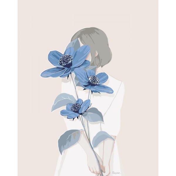 Pastel Blue Aesthetic Flower