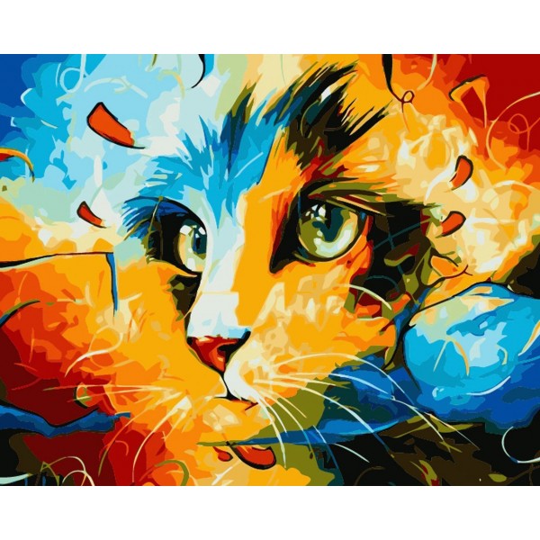 Wondrous Cat Paint by Numbers Kit